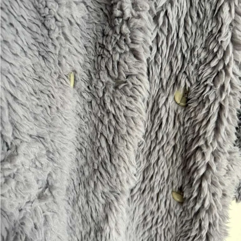 Free People Soft Gray Teddy Jacket - Picture 3 of 5